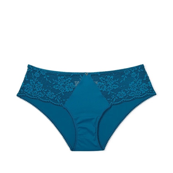 Victoria's Secret Love Cloud Lace Hiphugger Panty Blue Sapphire XS NEW - Picture 3 of 7